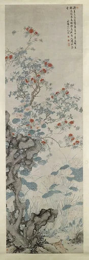 明 陳淳 暑園圖 軸|Summer Garden