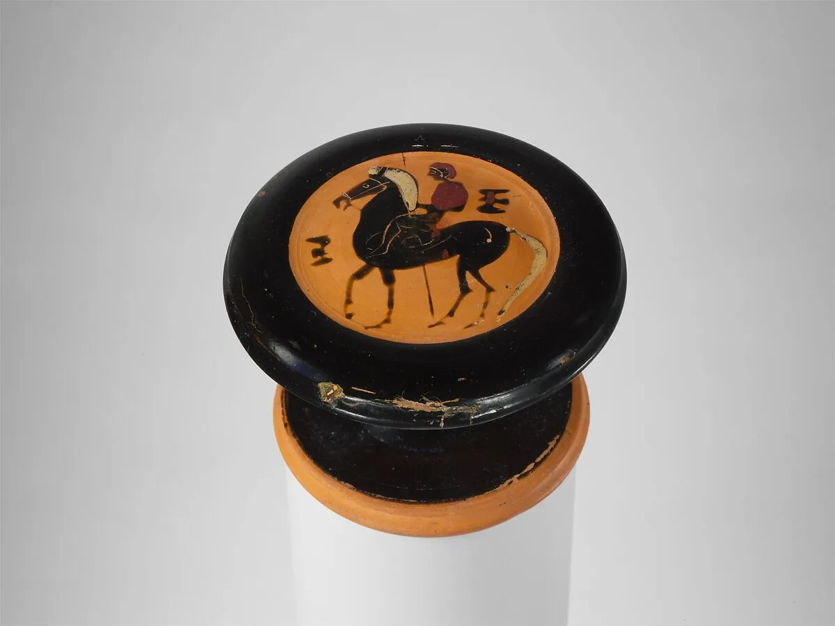 Terracotta standlet — Unknown