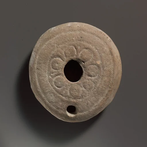 Terracotta oil lamp