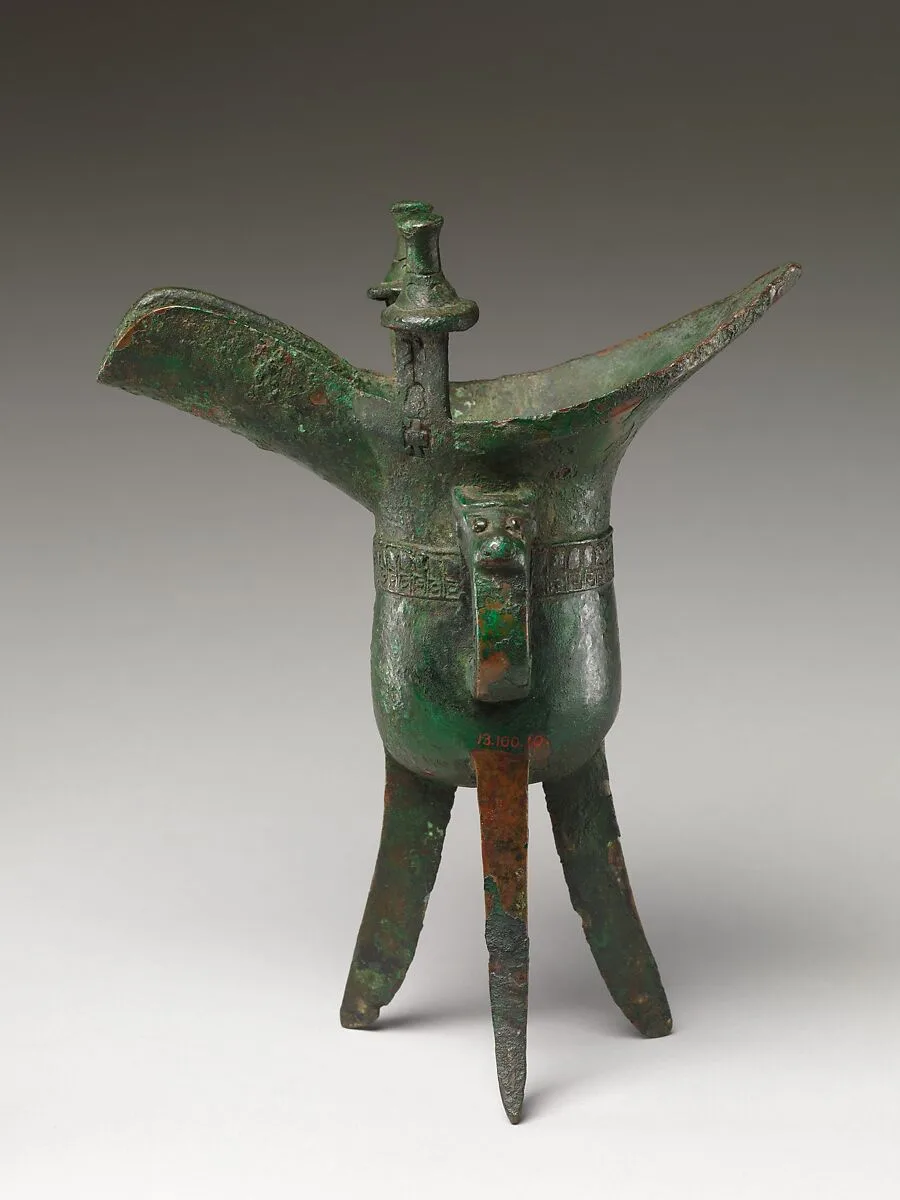 清 仿古青銅爵|Wine warmer (jue) in ancient style — Unknown