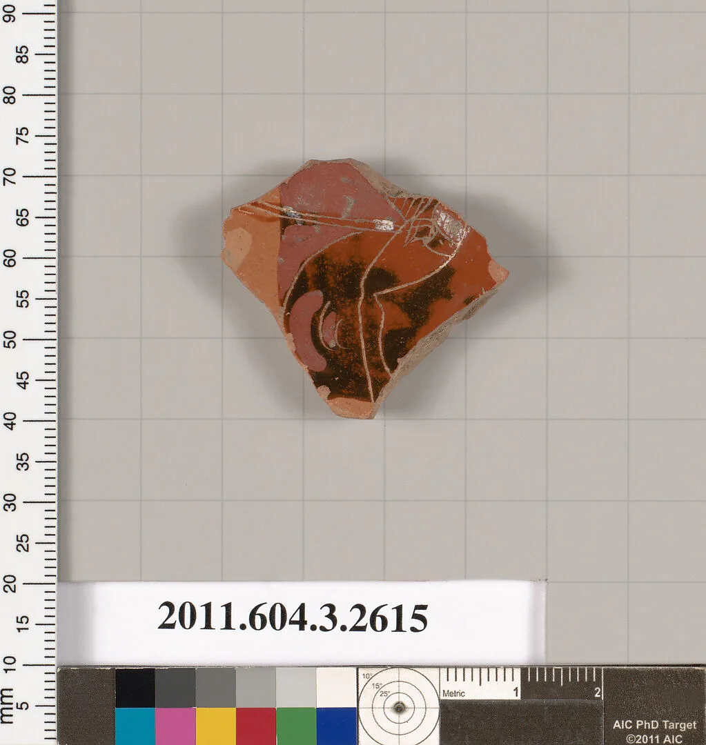 Terracotta fragment of a kylix (drinking cup) — Unknown
