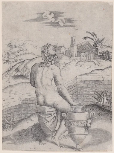 Woman Seated near a Vase
