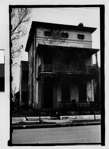[House with Cast-Iron Balcony and Porch, Mobile, Alabama]