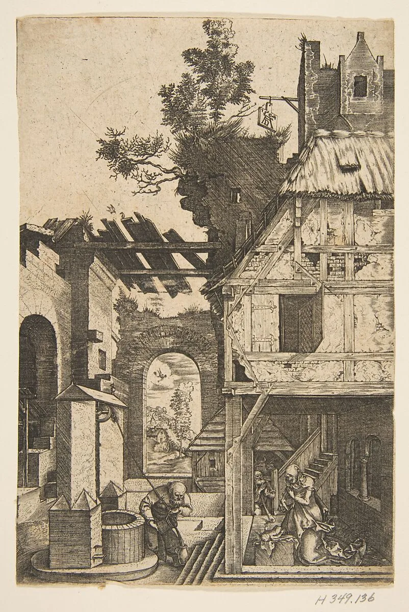 The Nativity (reverse copy) — Albrecht Dürer