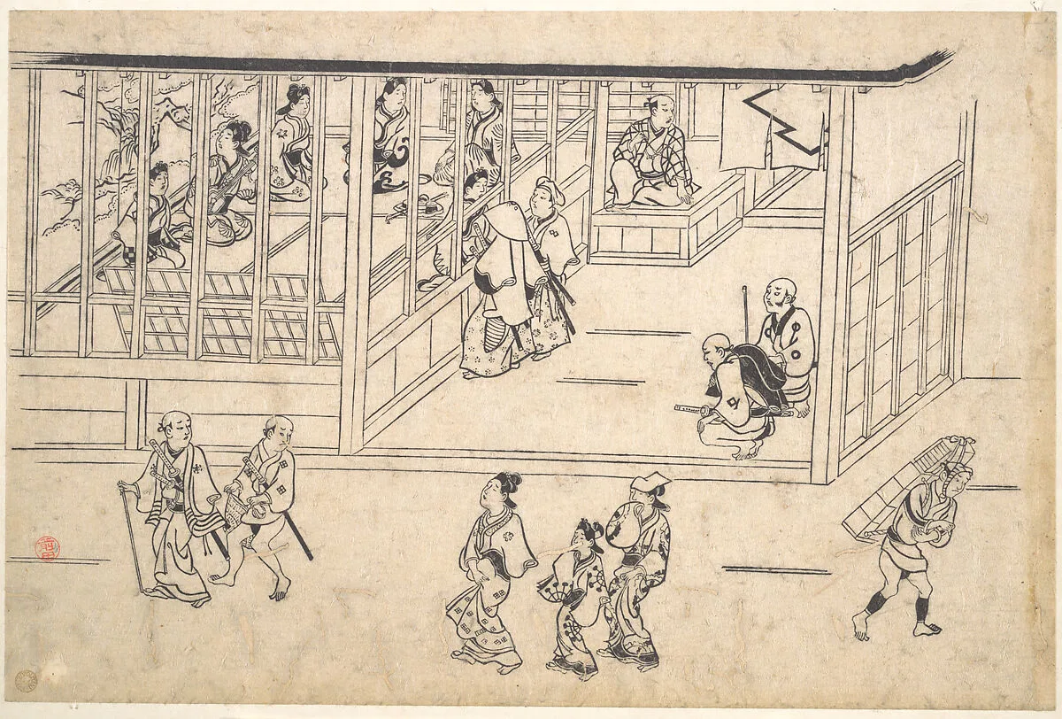 Untitled — Hishikawa Moronobu 菱川師宣