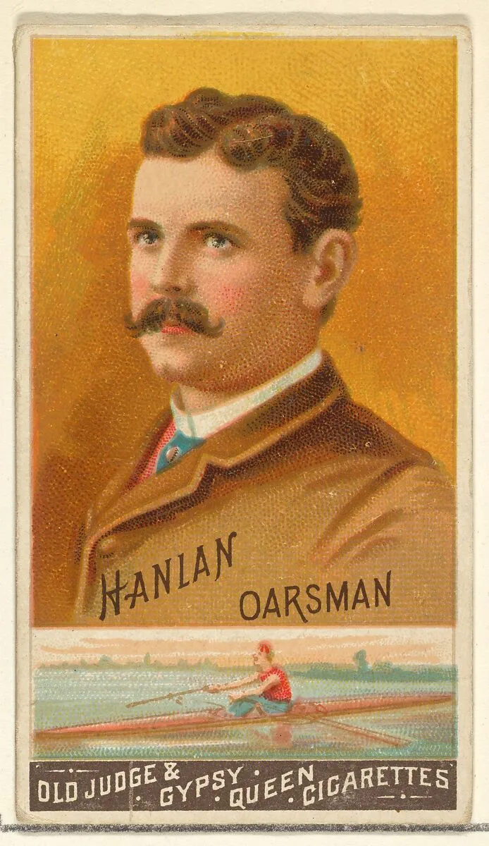 Hanlan, Oarsman, from the Goodwin Champion series for Old Judge and Gypsy Queen Cigarettes — Goodwin & Company