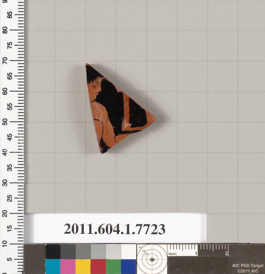 Terracotta fragment of a kylix (drinking cup) — Unknown