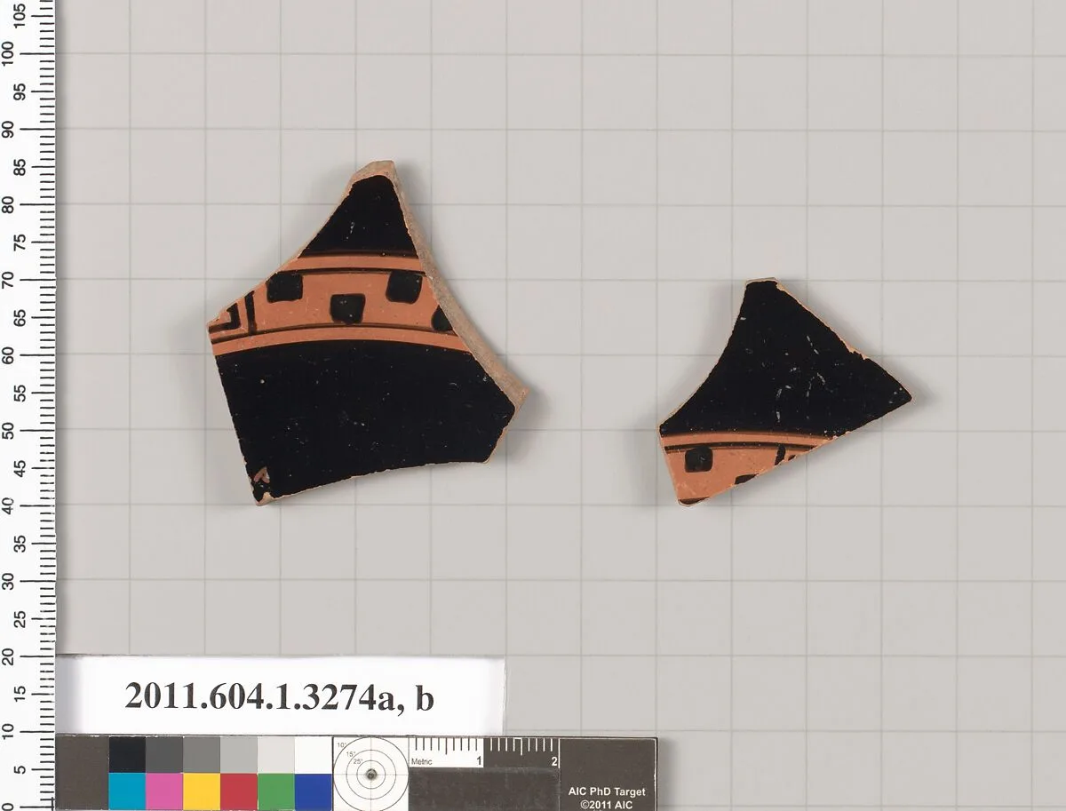 Terracotta fragments of kylikes (drinking cups) — Unknown
