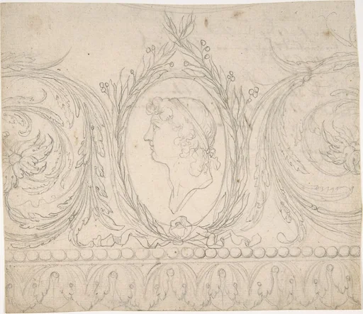 Ornament with Profile Portrait