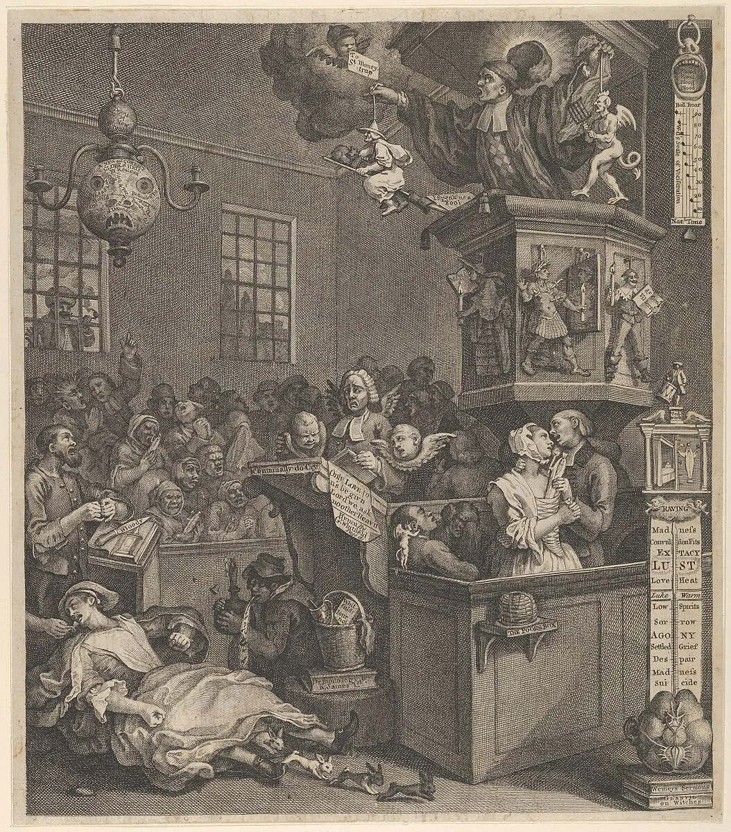 Credulity, Superstition, and Fanaticism — William Hogarth
