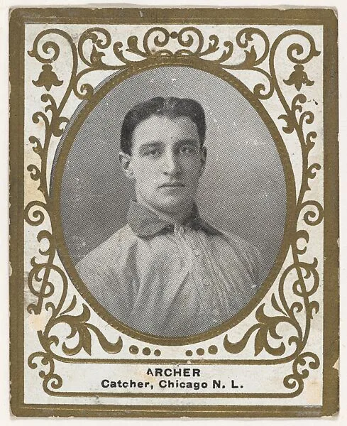 Archer, Catcher, Chicago, National League, from the Baseball Players (Ramlys) series (T204) issued by the Mentor Company to promote Ramly and T.T.T. Turkish Cigarettes — Carl Homer Studios, Boston|Mentor Company, Boston