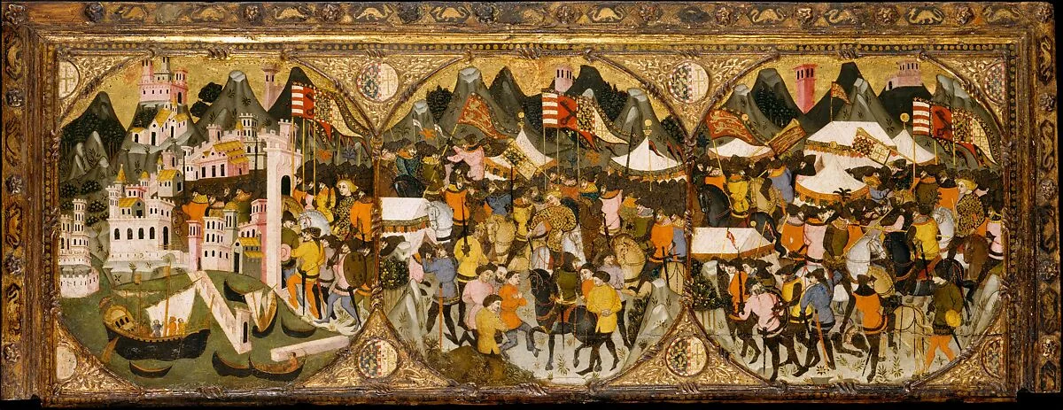 The Conquest of Naples by Charles of Durazzo — Master of Charles of Durazzo