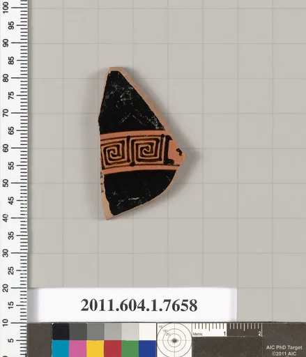 Terracotta fragment of a kylix (drinking cup)