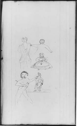 Five Various Figures (from Sketchbook)