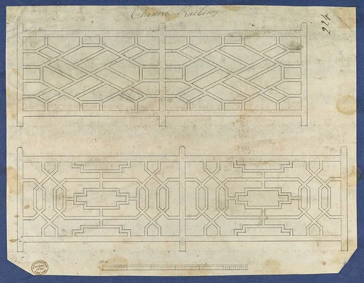 Chinese Railing, from Chippendale Drawings, Vol. II