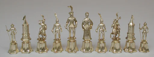 Chessmen (32) and board