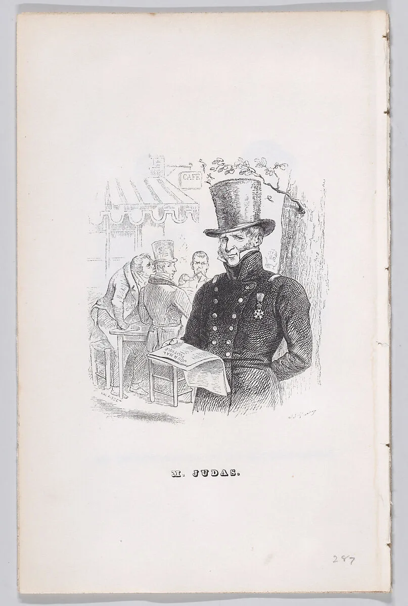 "Mr. Judas" from The Complete Works of Béranger — Fournier & Perrotin|Théodore Maurisset|J. J. Grandville|Pierre Jean de Béranger