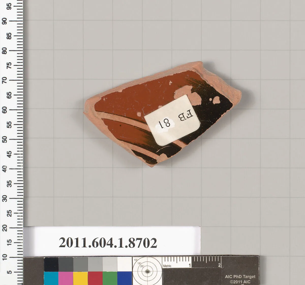 Terracotta fragment of a stemless kylix (drinking cup) — Unknown