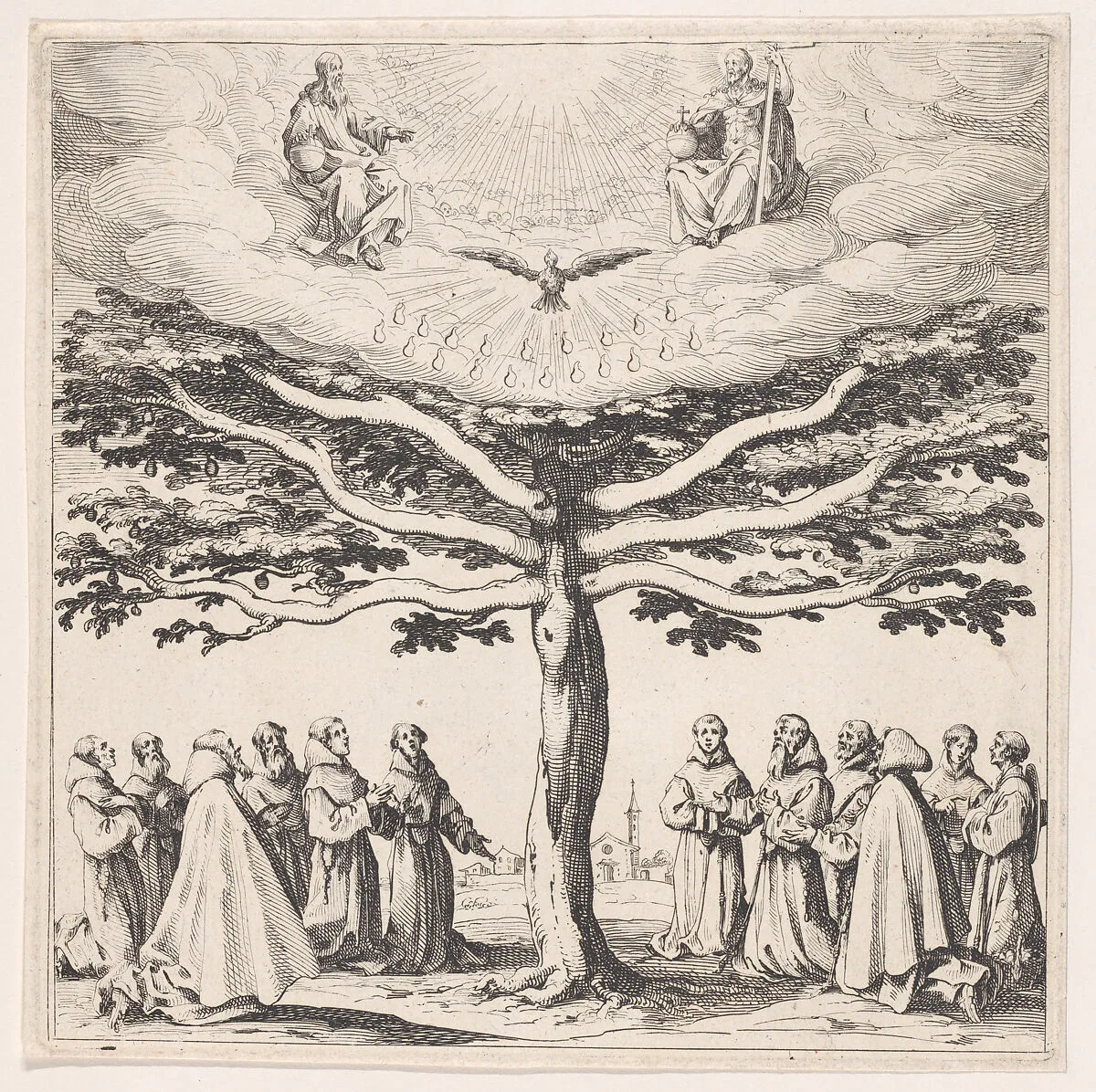 L'Arbre de St. François (The Tree of St. Francis) — Jacques Callot