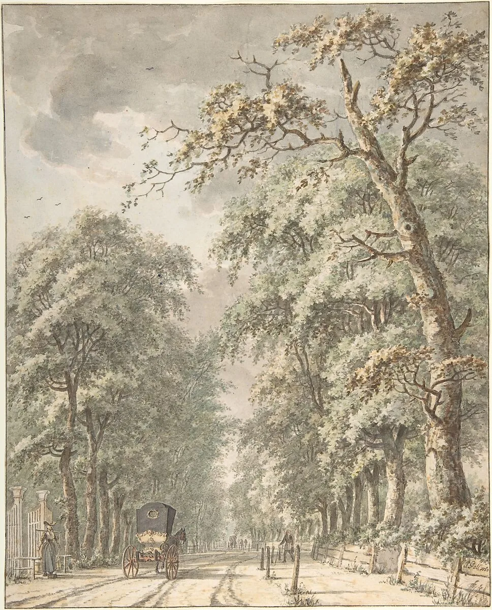 The Amstelveen Road from Amsterdam towards Amstelveen — Johann Edler Goll van Franckenstein