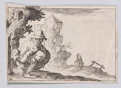 Copy of Le Paysan Accroupi (The Peasant Squatting), from Les Caprices