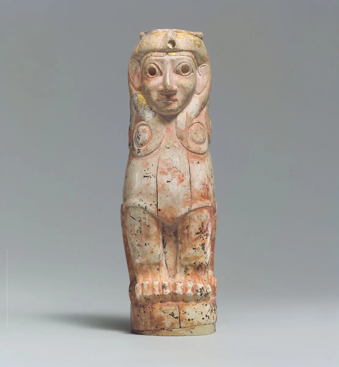 Furniture support: female sphinx with Hathor-style curls — Unknown