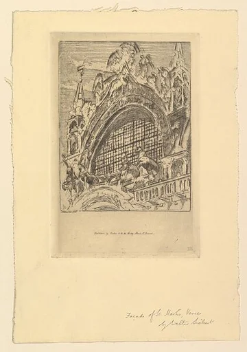 Venice, The Horses of St. Mark's (Fourth Version)