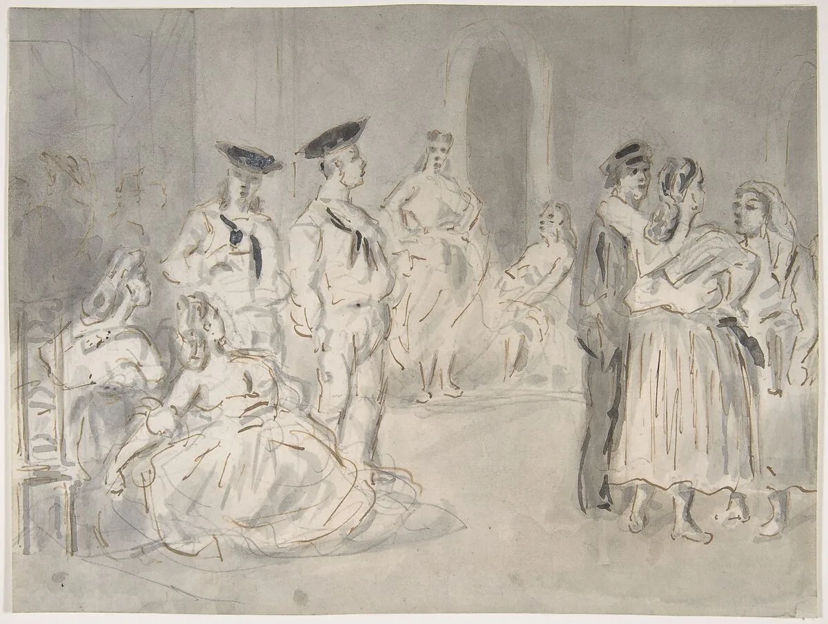 Sailors and Women — Constantin Guys