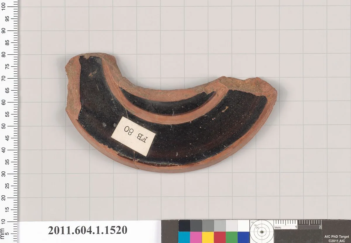 Terracotta fragment of a kylix (drinking cup) — Unknown