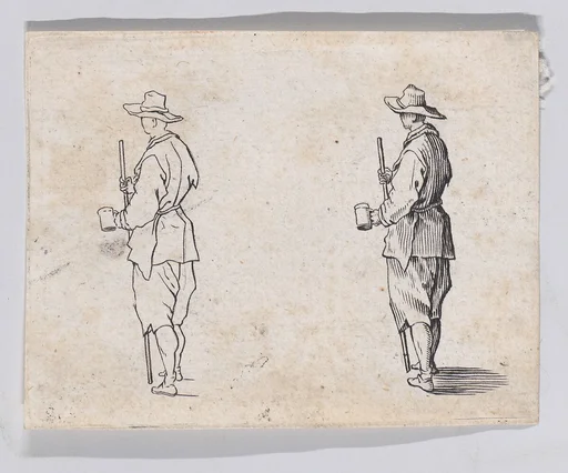 Reverse Copy of Le Paysan Tenant un Gobelet (The Peasant Holding a Cup), from "Les Caprices" Series A, The Florence Set