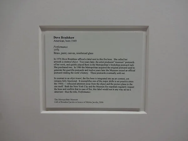 Performance — Dove Bradshaw