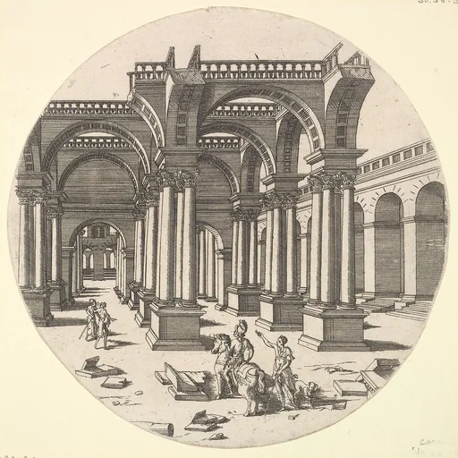 Perspectival View, Temple of Isis