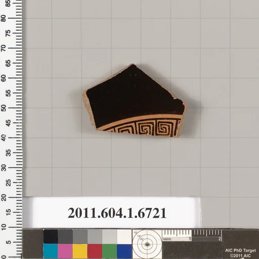 Terracotta fragment of a kylix (drinking cup)