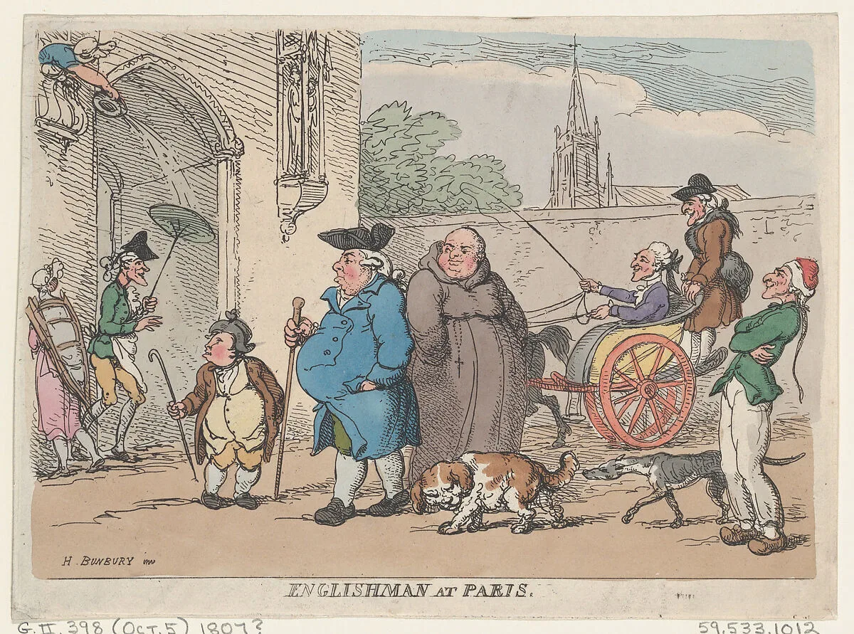 Englishman at Paris — Henry William Bunbury|Thomas Rowlandson