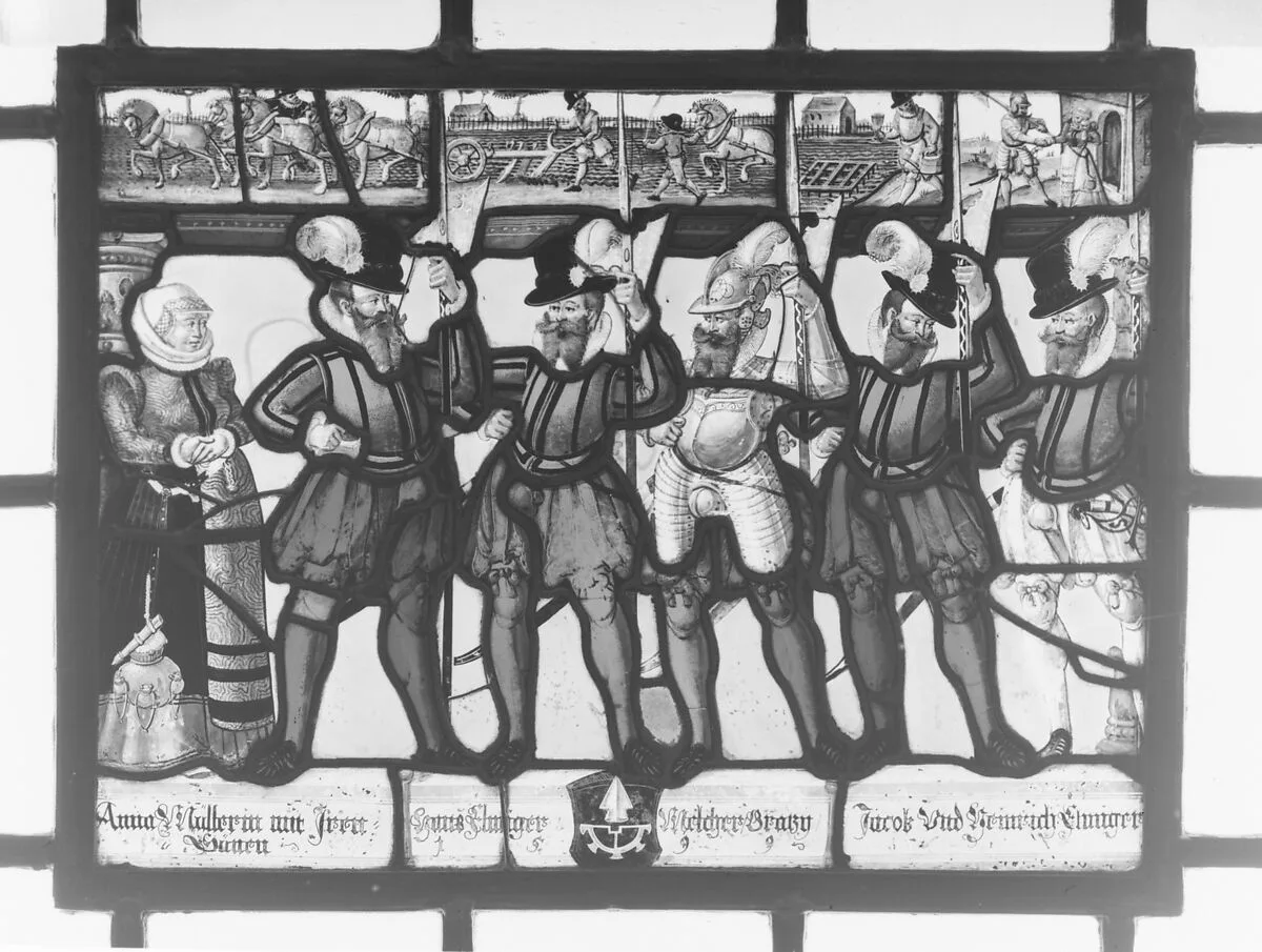 Anna Muller as donor with her five sons — Franz Fallenter