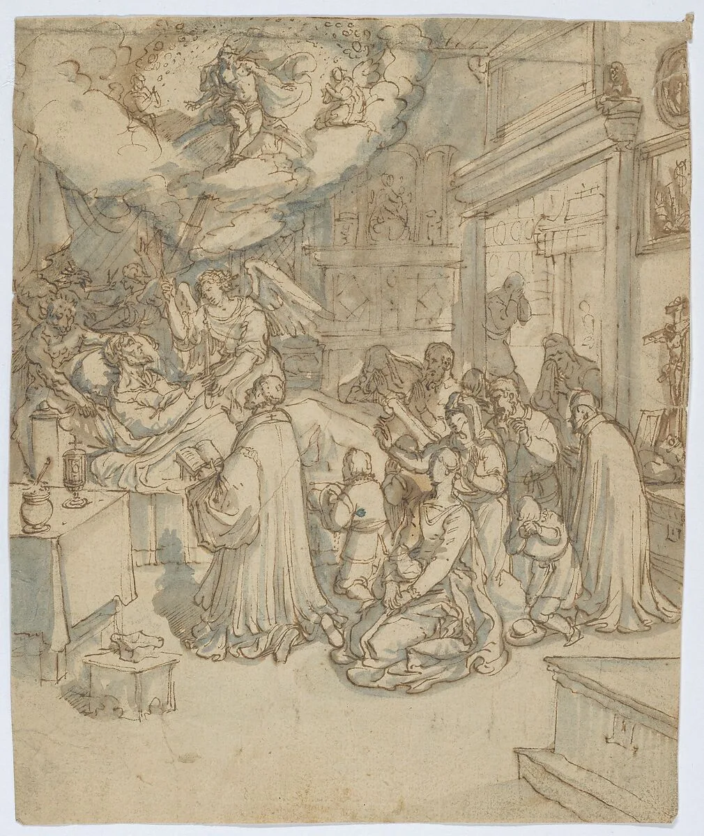 Allegory of the Death of a Religious Man — Frans Francken II