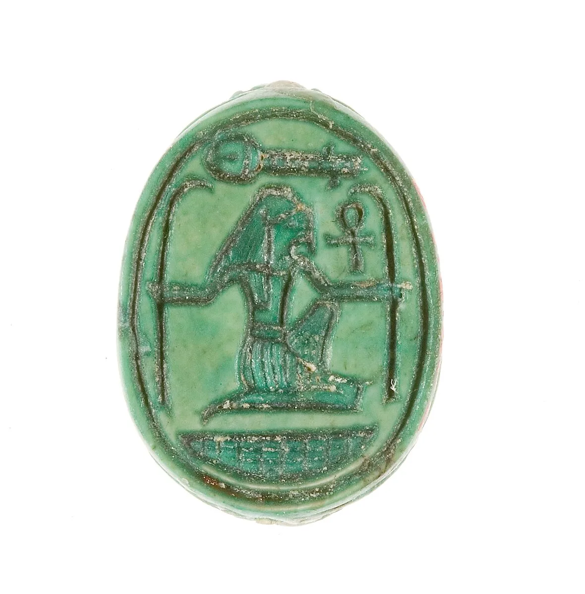 Scarab Inscribed with a Hieroglyphic Motif — Unknown