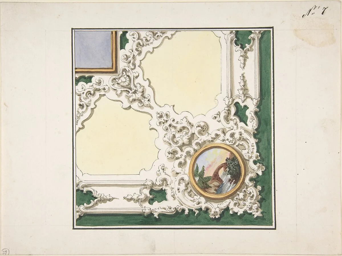 Design for Ceiling Decoration — Anonymous, Italian, 19th century