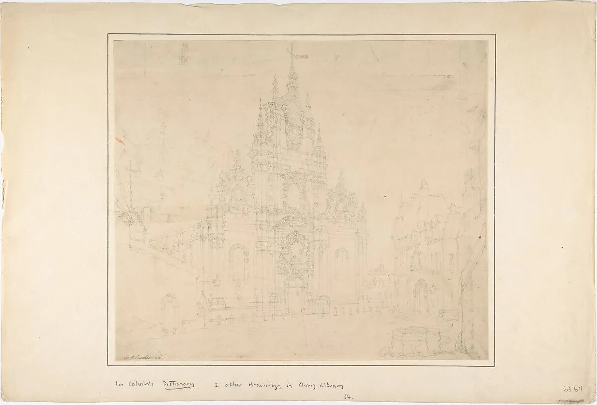Church Facade (after the French?) — William Frome Smallwood