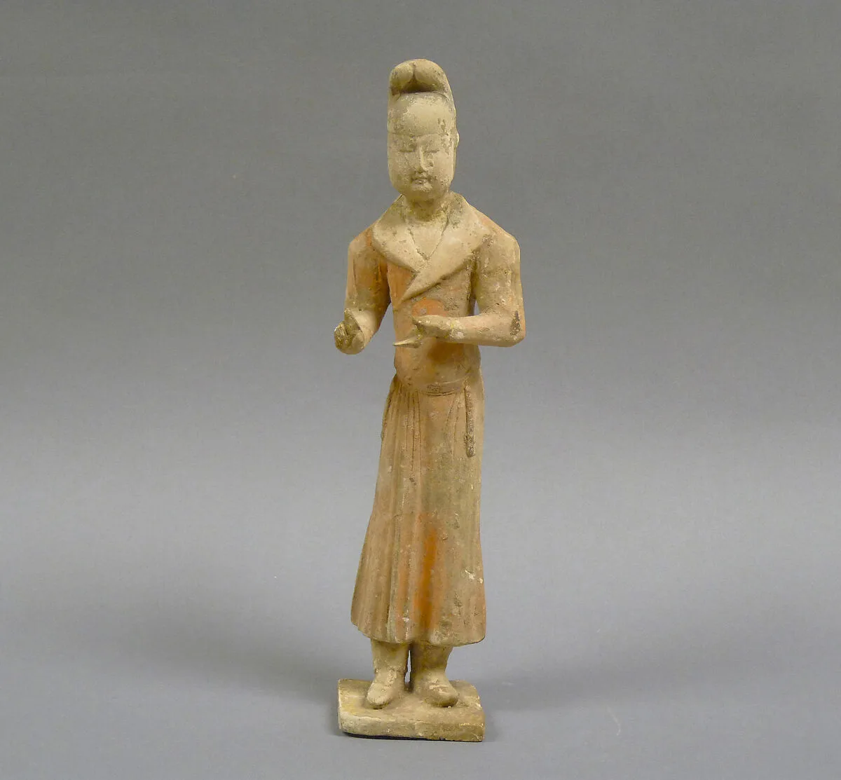 唐 彩繪陶男侍從俑|Male attendant — Unknown