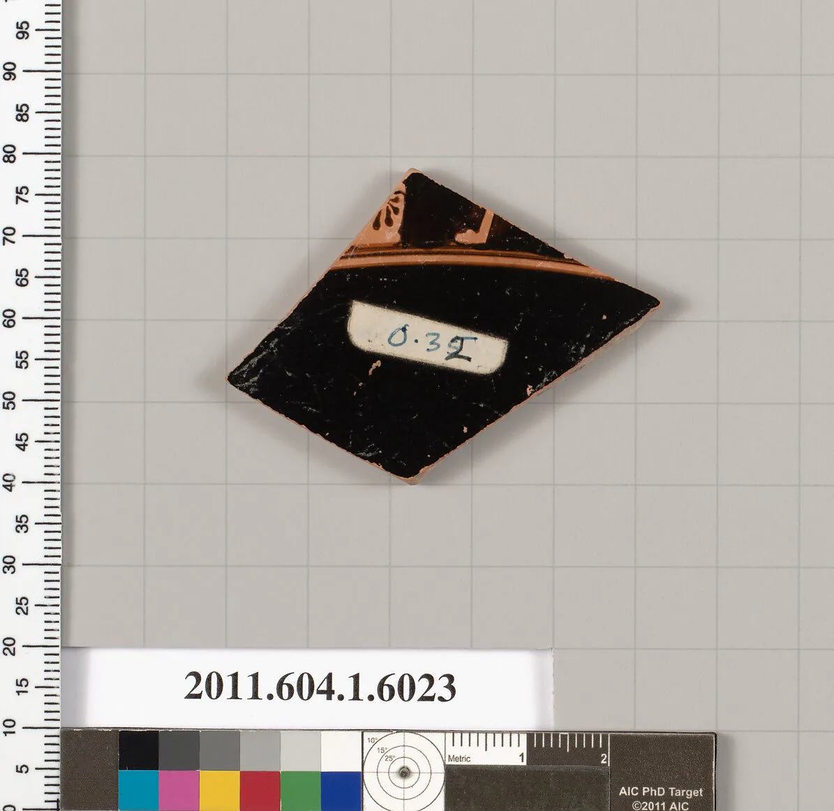Terracotta fragment of a kylix (drinking cup) — Unknown