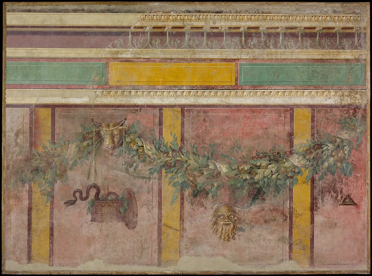 Wall painting from the west wall of Room L of the Villa of P. Fannius Synistor at Boscoreale — Unknown