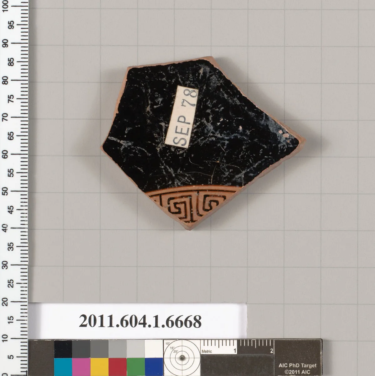Terracotta fragment of a kylix (drinking cup) — Unknown