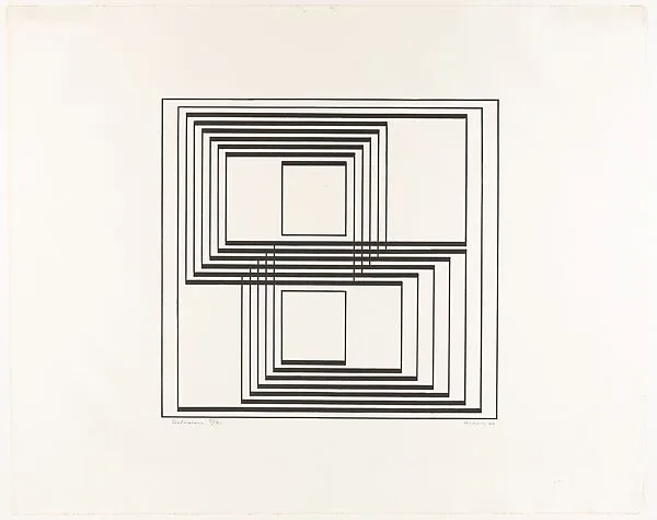 Seclusion, from the Graphic Tectonics series — Josef Albers