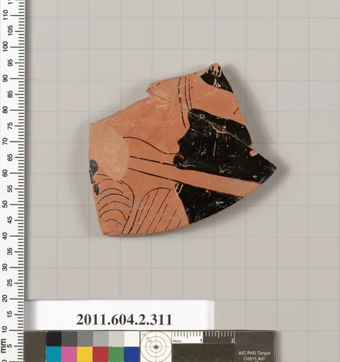 Terracotta fragment of a column-krater (bowl for mixing wine and water)