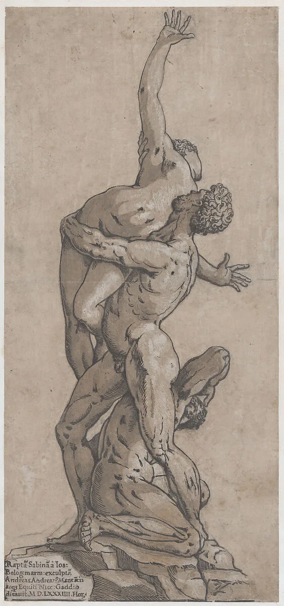 Rape of a Sabine Woman — Andrea Andreani|Giambologna