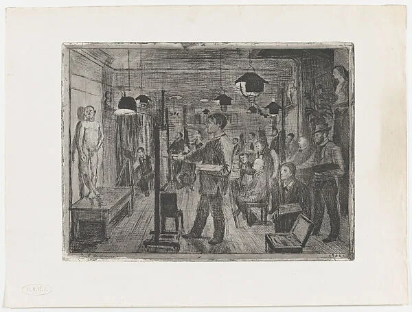 Free Art School Founded by Zahrtmann in Copenhagen in Protest Against the Official School — Paul Simon Christiansen