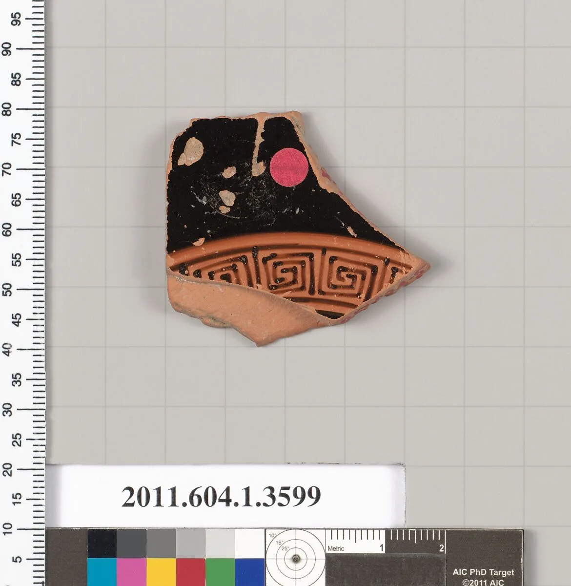 Terracotta fragment of a kylix (drinking cup) — Unknown