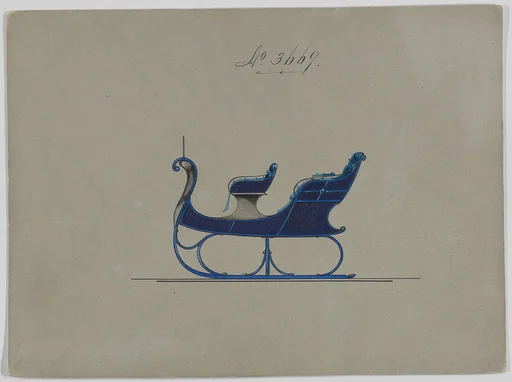Design for 4 Seat Sleigh, no. 3669