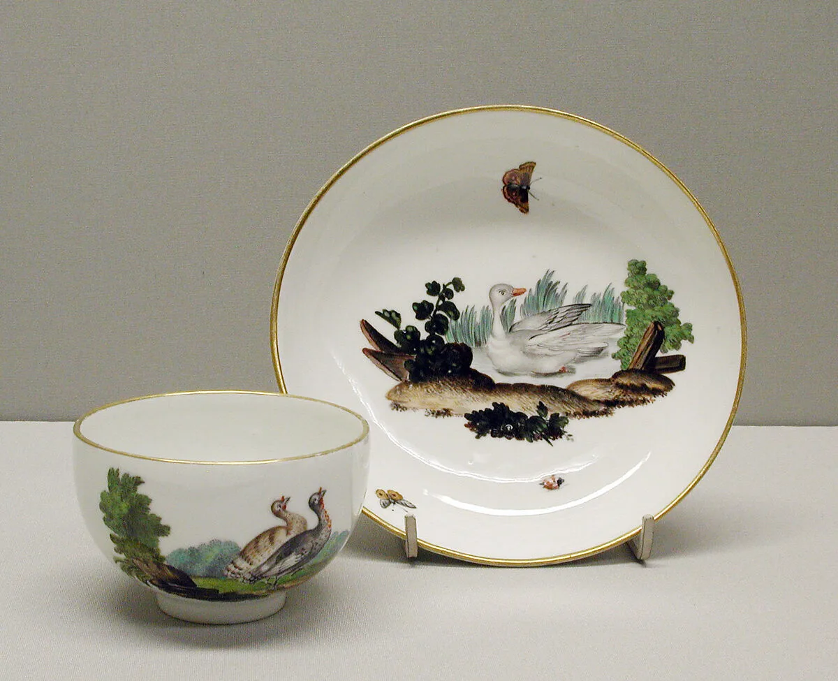 Teacup and saucer — Höchst Manufactory